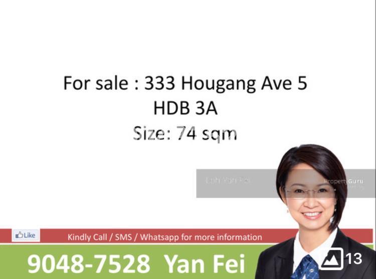 Blk 333 Hougang Avenue 5 (Hougang), HDB 3 Rooms #146574572